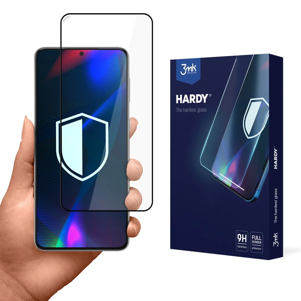 LCD apsauginis stikliukas 3mk Hardy Samsung S916 S23 Plus 5G juodas