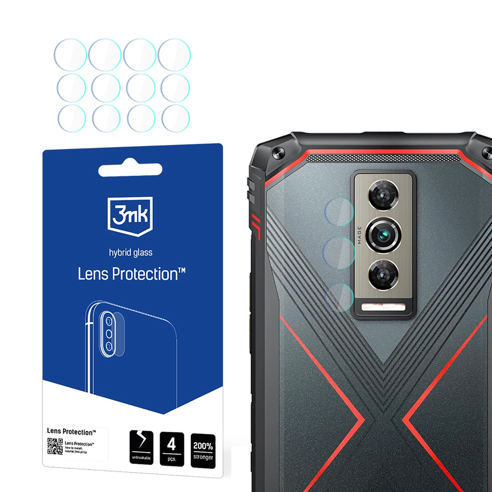 3Mk apsauga 3mk hibridinis objektyvo apsaugos stiklas Doogee Blade 10 / Pro / Ultra kameros objektyvui