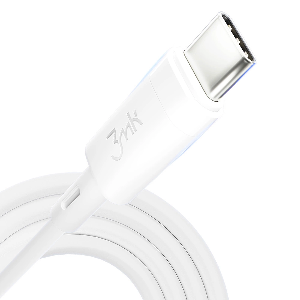 USB kabelis 3mk Hyper Silicone Cable Type-C 60W 3A 1m