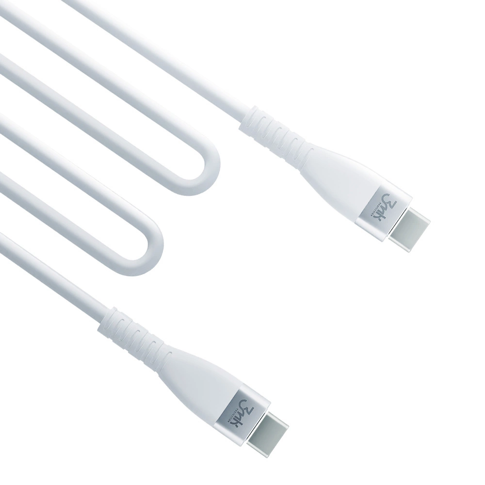 USB kabelis 3mk Hyper Silicone Cable Type-C 60W 3A 1m