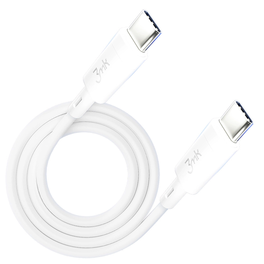 USB kabelis 3mk Hyper Silicone Cable Type-C 60W 3A 1m