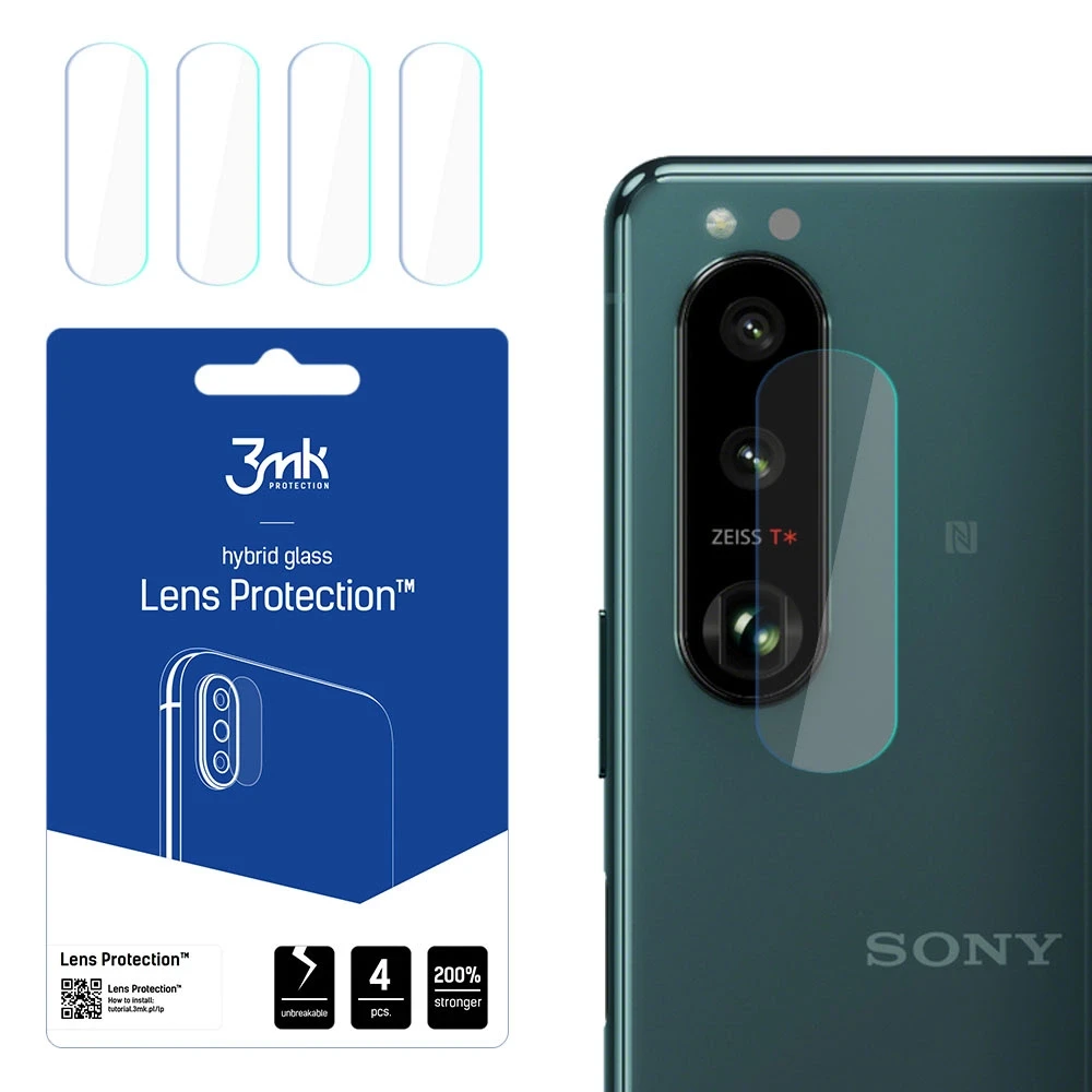 3MK FLEXIBLE GLASS LENS HYBRID GLASS SONY XPERIA 1 III 5G FOR 4 PCS CAMERA