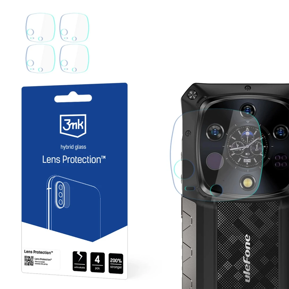 3Mk Protection 3mk hibridinis objektyvo apsaugos stiklas „Ulefone Armor 28 Ultra“ kameros objektyvui