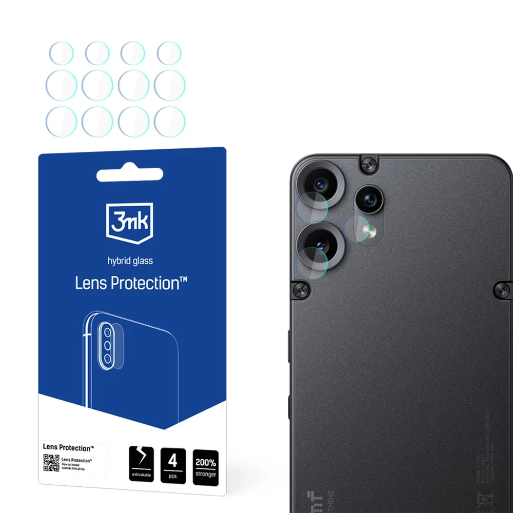 „3Mk Protection 3mk Lens Protection™“ hibridinio fotoaparato objektyvo stiklas, skirtas „CMF Phone 2 Pro“, gamintojas „Nothing“