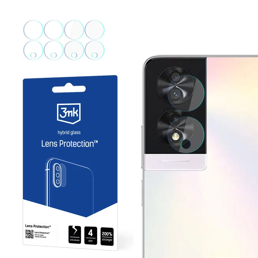 3mk Lens Protection™ hibridinio fotoaparato stiklas ant TCL 40 NXT popieriaus