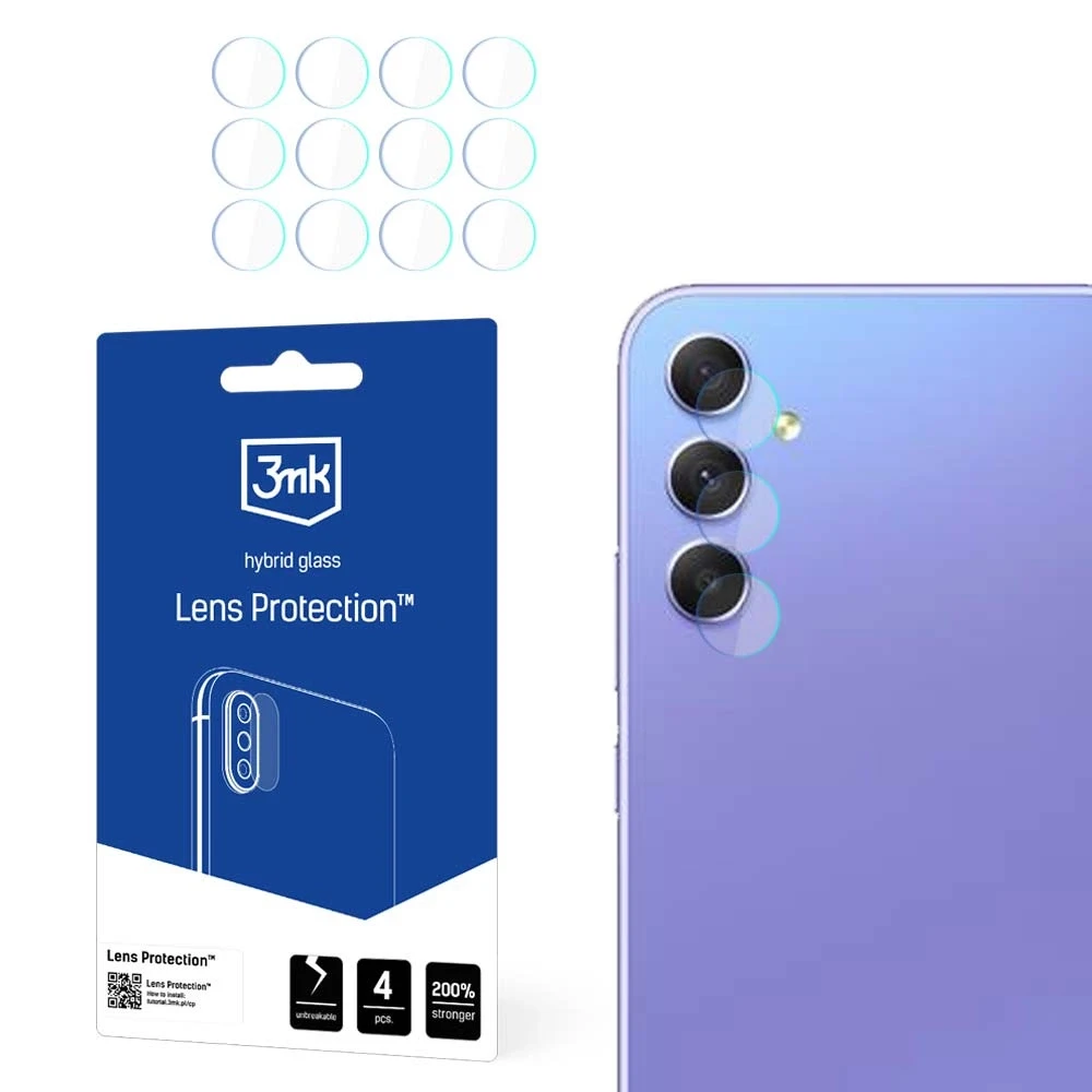 3MK objektyvo apsauga Samsung A35/A55 5G kameros objektyvo apsauga 4 vnt.