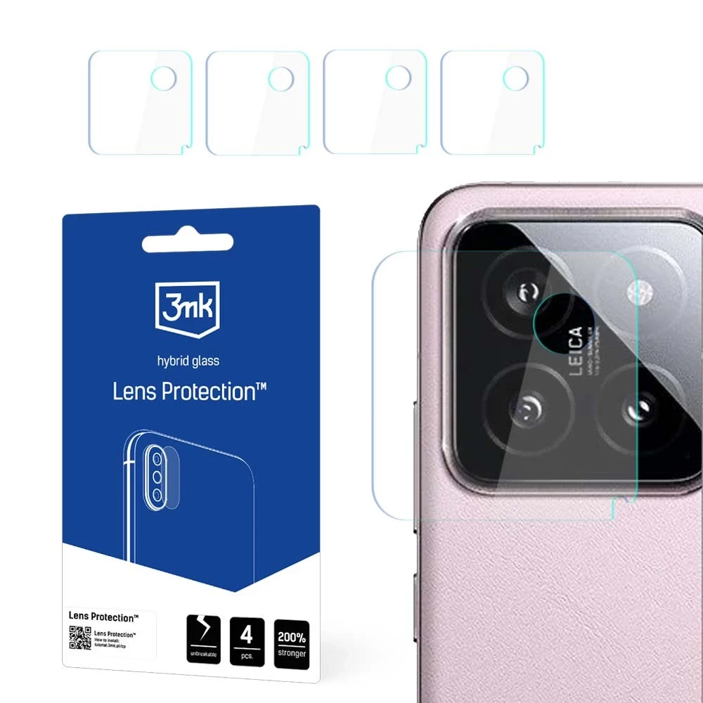 Nezatříděno 3MK objektyvo apsauga Xiaomi 14 kameros objektyvui, 4 vnt.