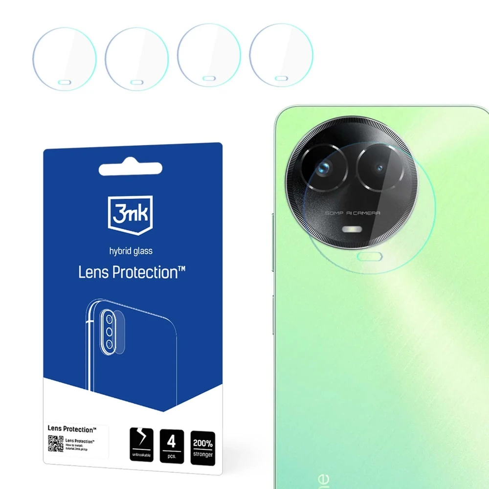 3mk Lens Protection™ hibridinis fotoaparato stiklas Realme C67