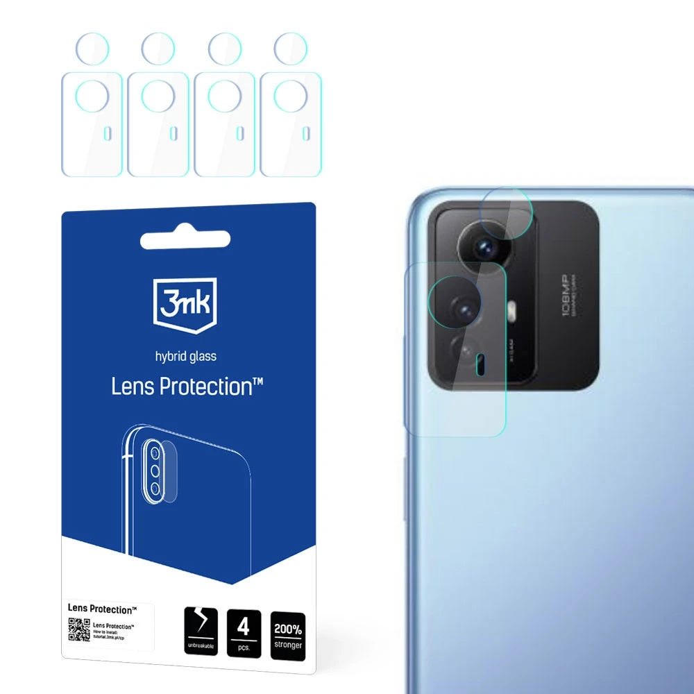 3mk Lens Protection™ hibridinis fotoaparato stiklas, skirtas Xiaomi Redmi Note 12s