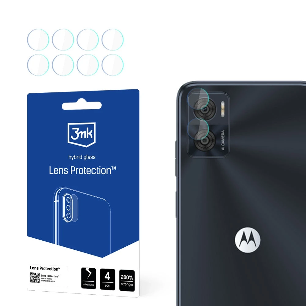 3mk Lens Protection™ hibridinis fotoaparato stiklas Motorola Moto E22 / E22i