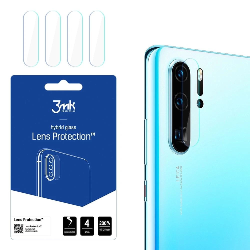 LCD apsauginė plėvelė kamerai 3MK Flexible Glass Lens Huawei P30 Pro