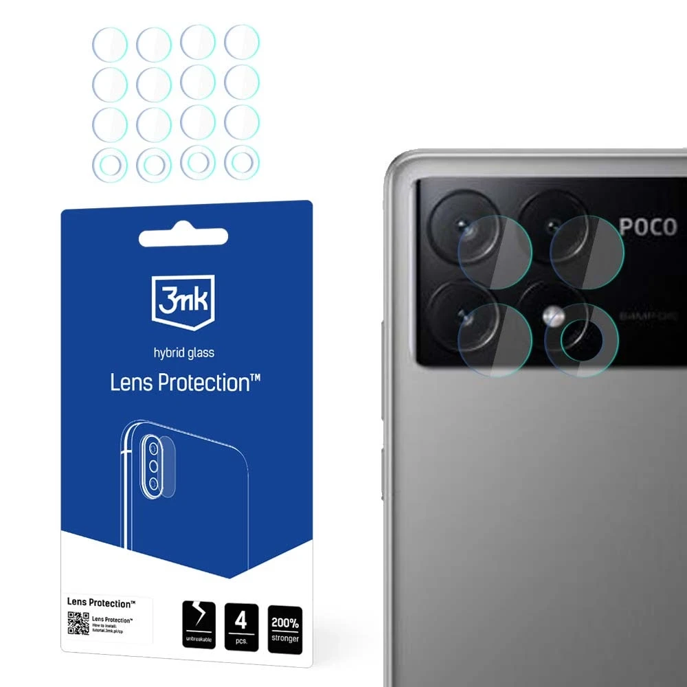 3mk Lens Protection™ hibridinės kameros stiklas Xiaomi Poco X6 Pro 5G