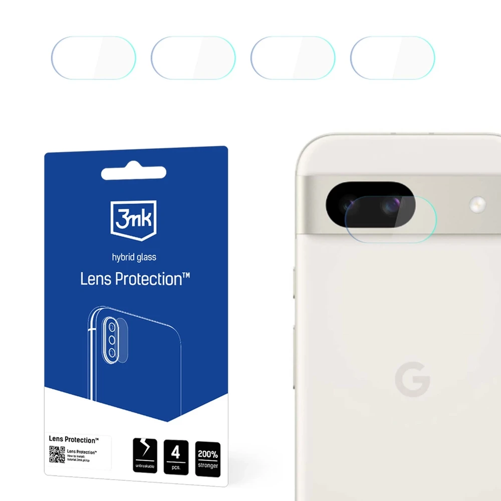3mk Lens Protection™ hibridinis fotoaparato stiklas Google Pixel 8A 5G