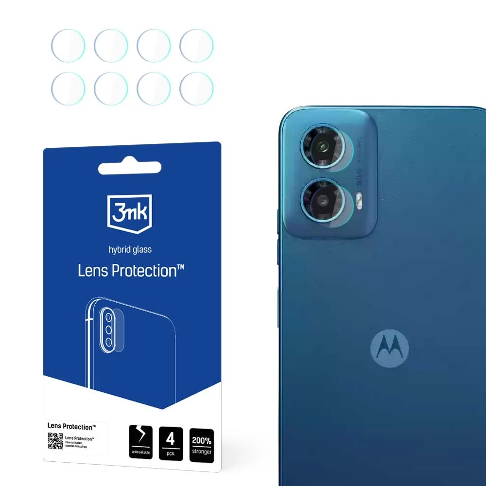 3MK objektyvo apsauga Motorola Moto G34 5G kameros objektyvo apsauga 4 vnt.