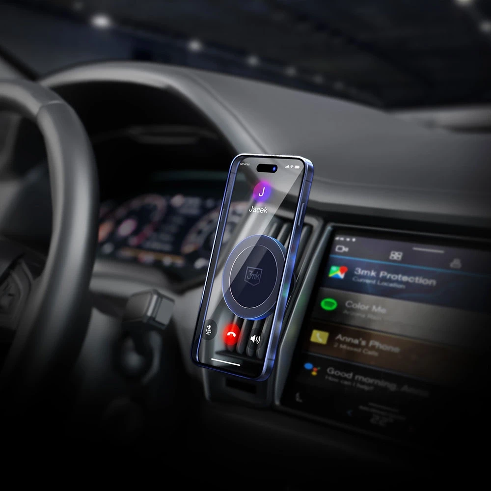 Automobilinis telefono laikiklis 3mk MagHolder, tvirtinamas ant ventiliacijos grotelių, magnetinis