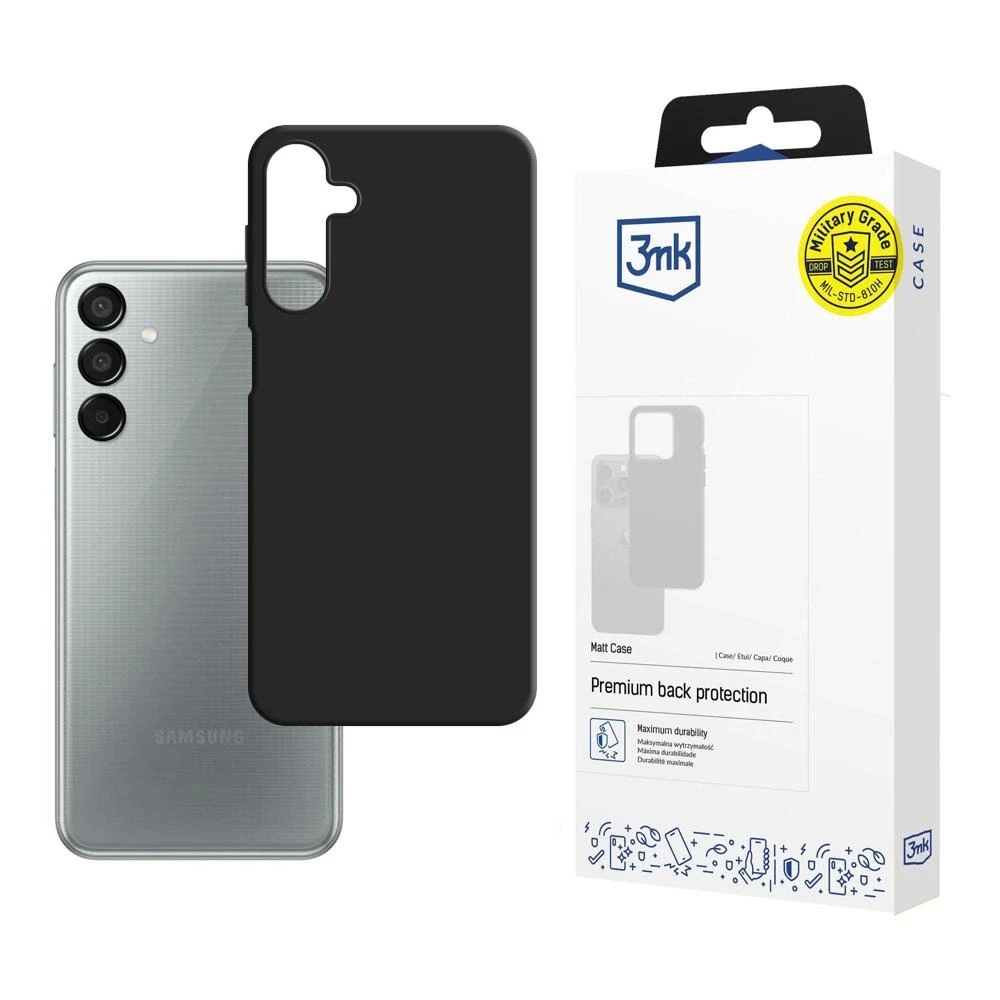 3mk Matt Samsung Galaxy M15 5G - dėklas telefonui juodos spalvos