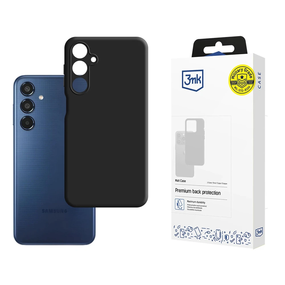 3MK Matt Dėklas Samsung Galaxy M35 5G M356 juodos spalvos