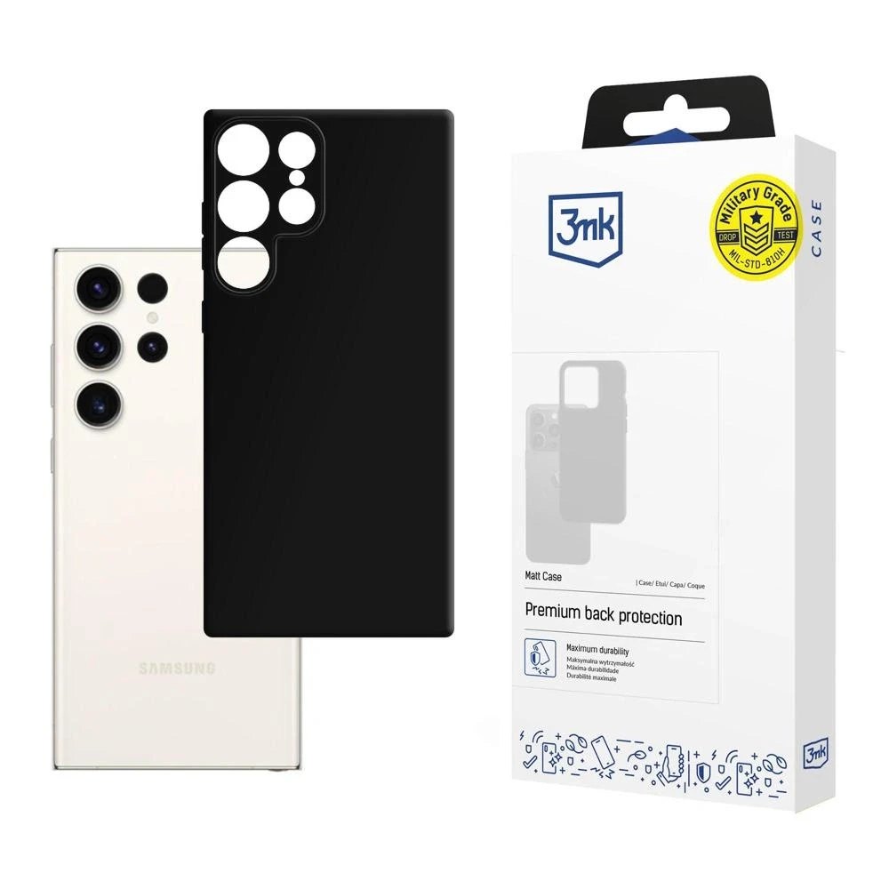 Dėklas 3mk Matt Case Samsung S928 S24 Ultra juodas