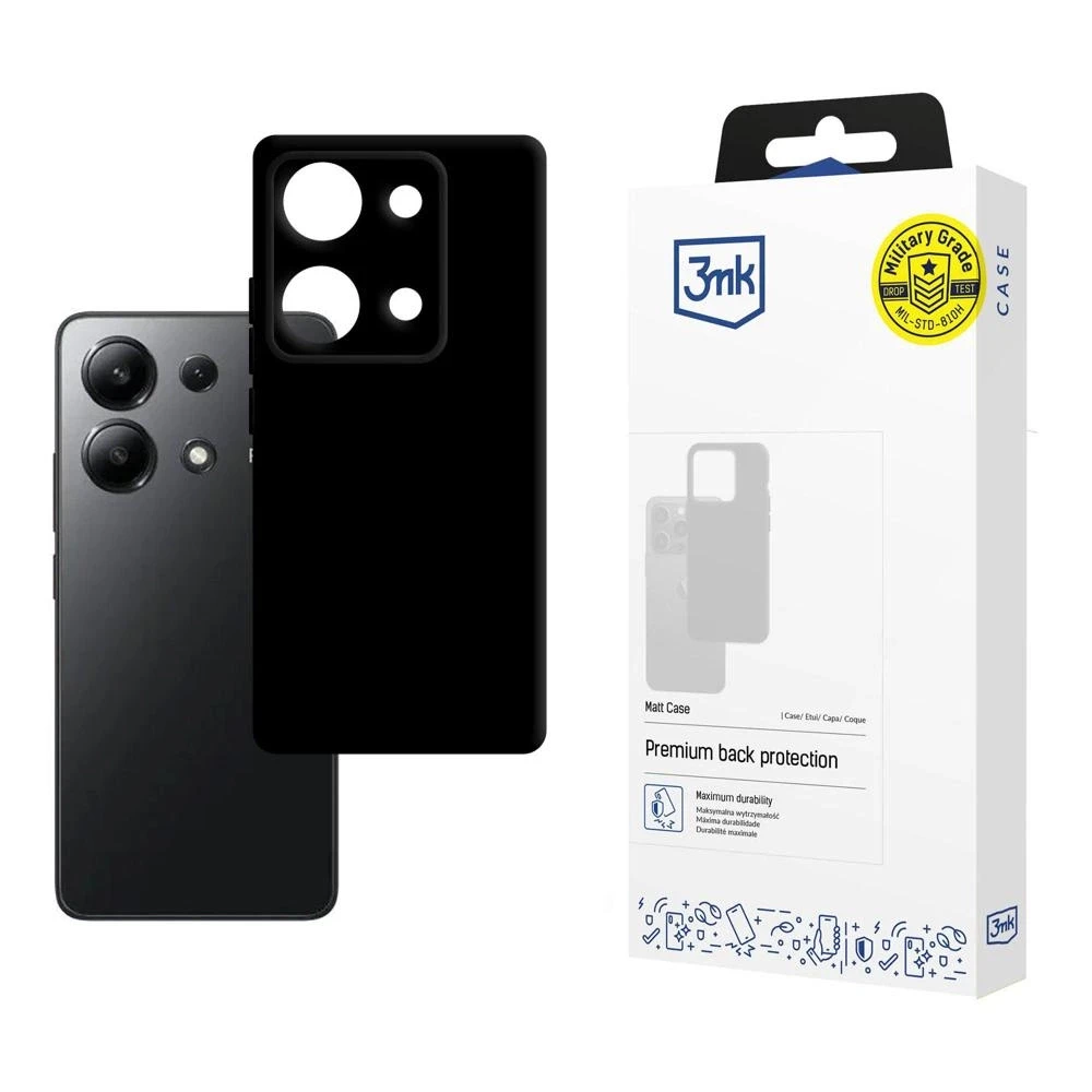 Dėklas 3mk Matt Case Xiaomi Redmi Note 13 4G juodas
