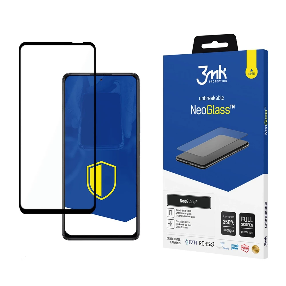 LCD apsauginis stikliukas 3MK Neo Glass Xiaomi Redmi Note 10 Pro/Note 10 Pro Max juodas