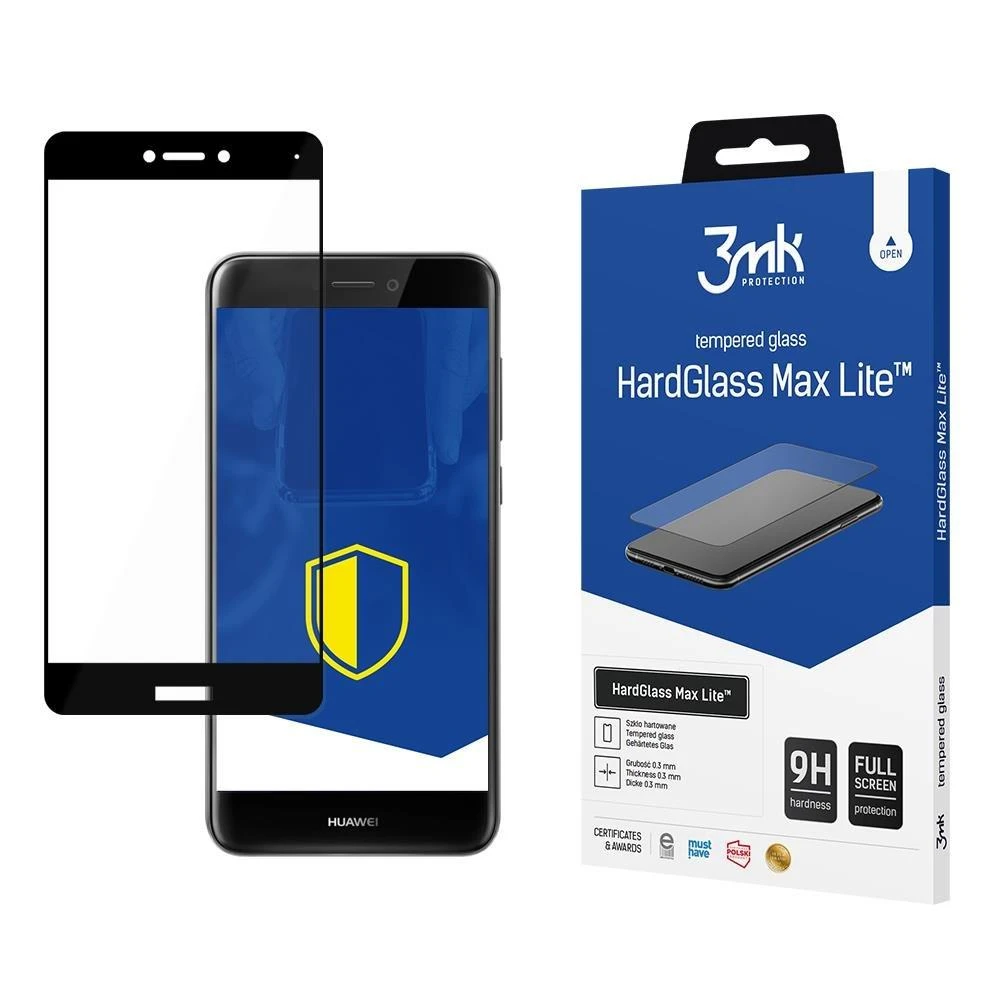 3MK HG MAX LITE HUAWEI P9 LITE 2017 JUODA / Juodas