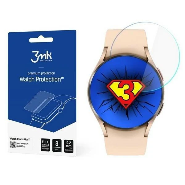 Apsauginis ekrano stikliukas Samsung Galaxy Watch 4, 40mm, 3 VNT.