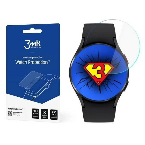 Apsauginis ekrano stikliukas Samsung Galaxy Watch 4, 44mm, 3 VNT.