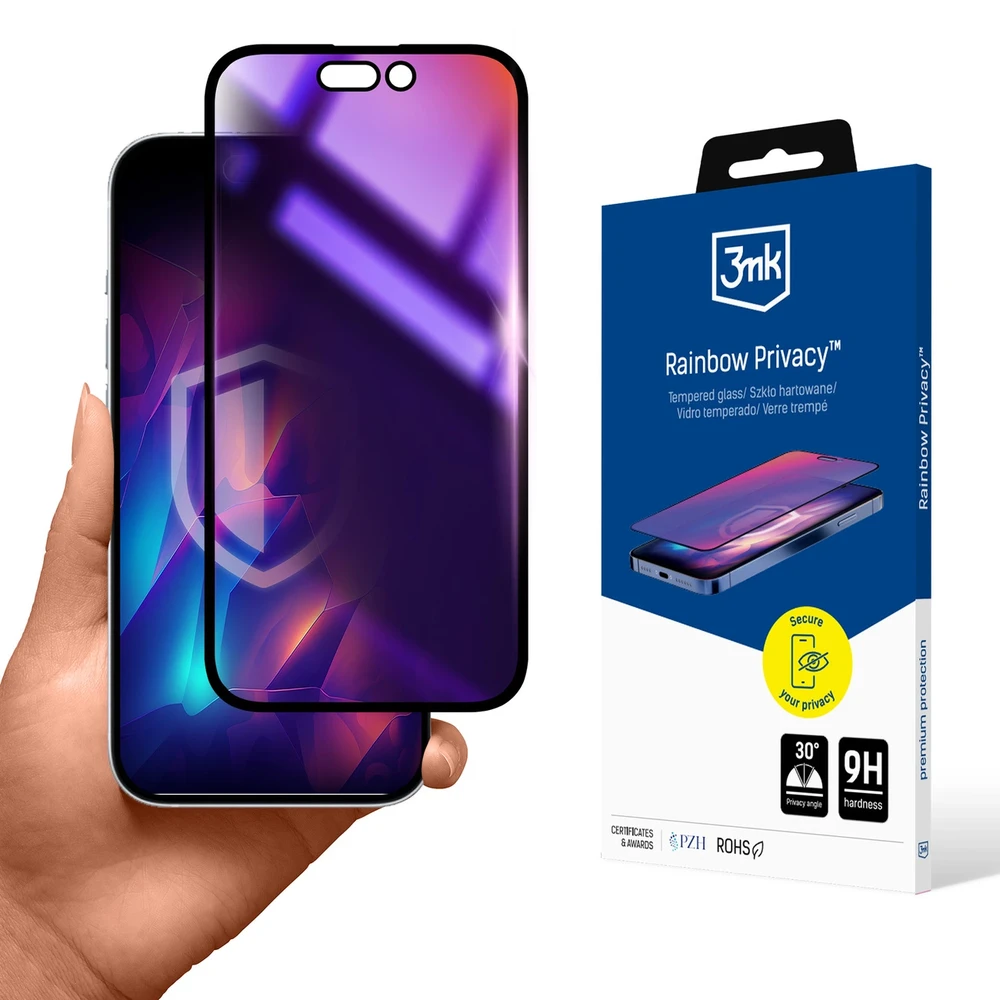 3mk Rainbow Privacy grūdintas stiklas Apple iPhone 14 Pro Max
