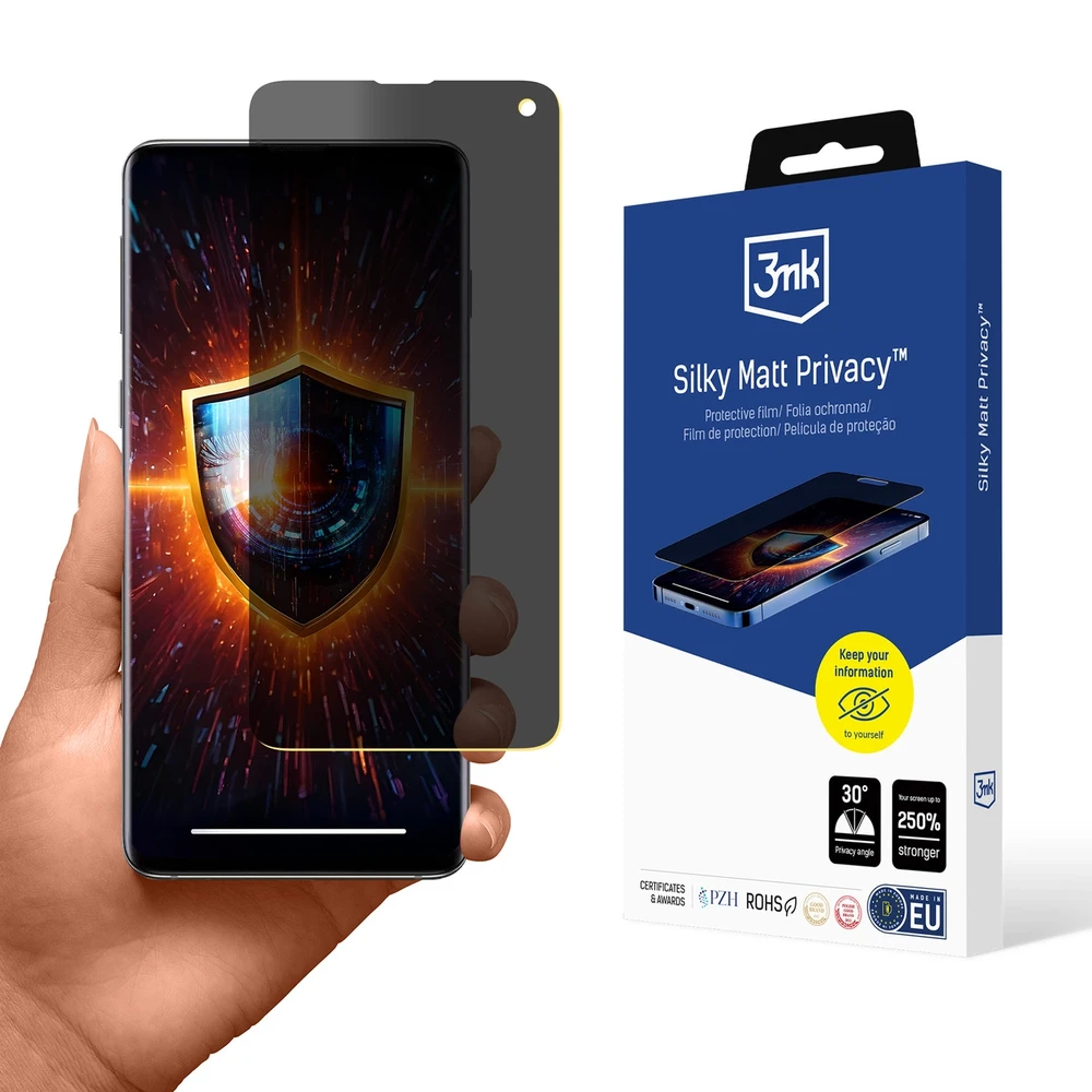 3mk Silky Matt Privacy Pro dėklas Samsung Galaxy S10 telefonui