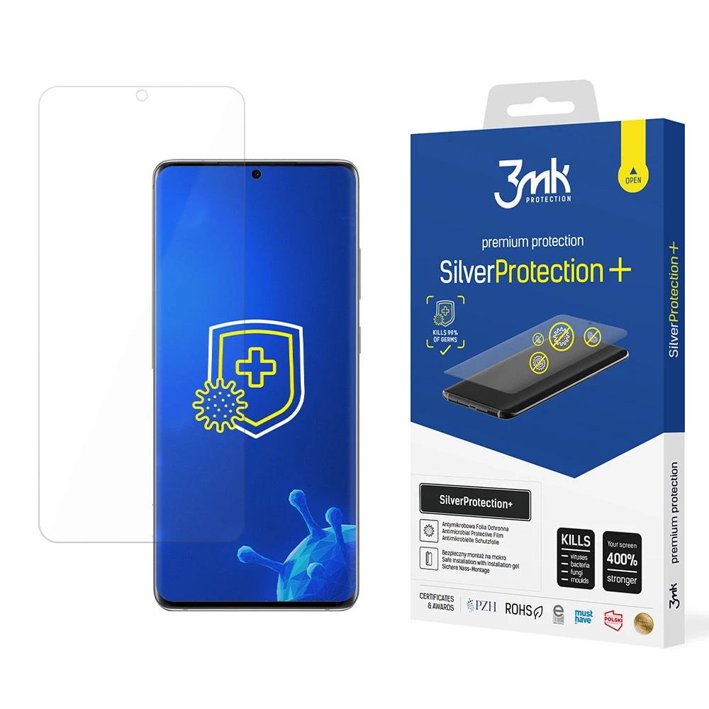 3MK SilverProtection + Samsung, Galaxy S20 Plus, folija, skaidri, skaidri ekrano apsauga
