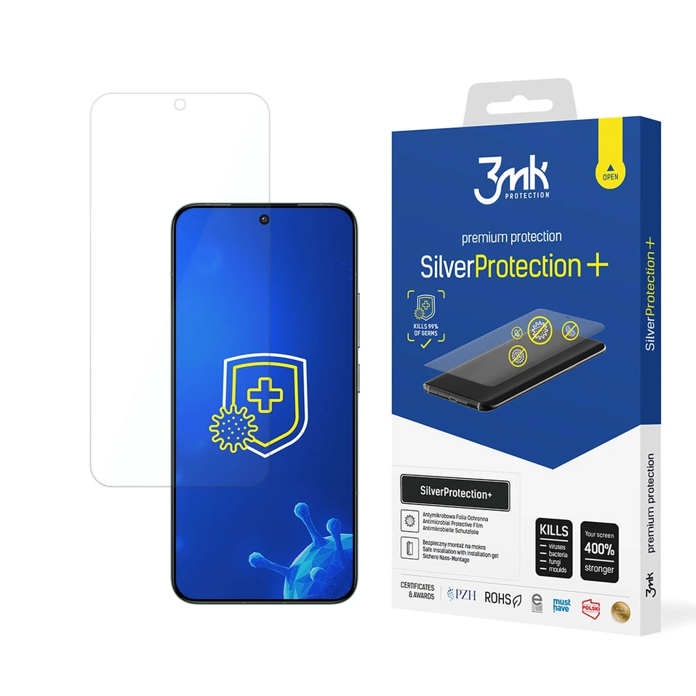 3MK Sidabrinis Protect+ Xiaomi 14Antimikrobinė plėvelė, tepama šlapia