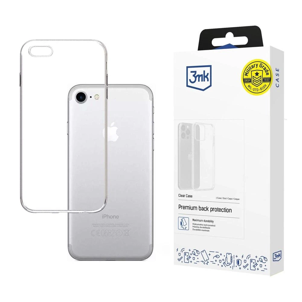 Dėklas 3Mk Protection 3MK skaidraus dėklo galinis dangtelis, Apple, iPhone 7/8, TPU, skaidrus