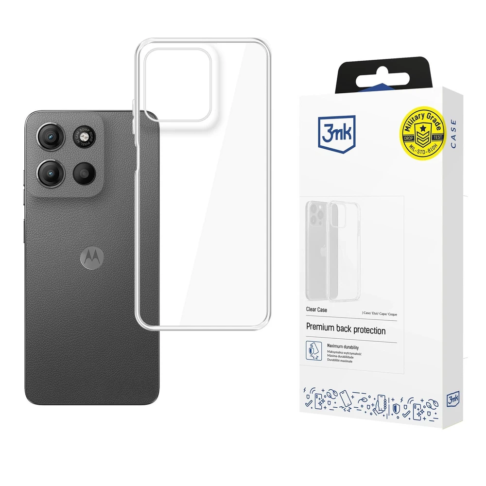 3Mk Protection 3mk skaidrus dėklas, skirtas Motorola Moto G15 / G15 Power - skaidrus