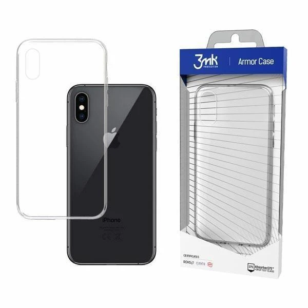Dėklas 3MK ALL-SAFE AC IPHONE X/XS ARMOR CASE CLEAR