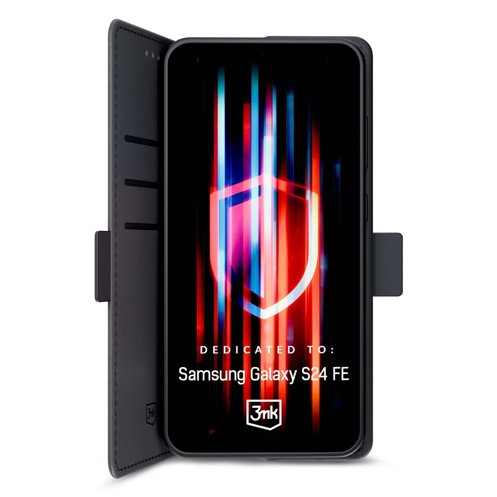 3mk Wallet Samsung Galaxy S24 FE - dėklas telefonui juodos spalvos