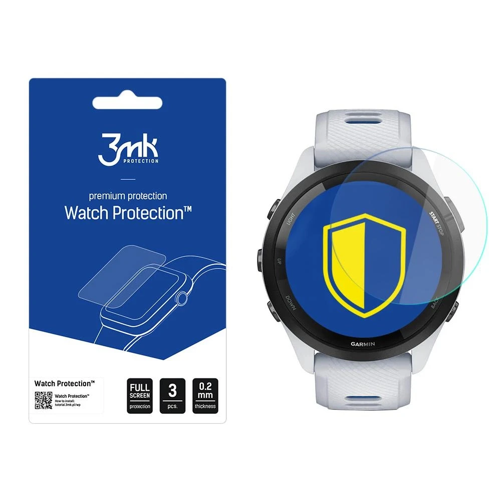 3MK plėvelė ARC Garmin Forerunner 265Fullscreen plėvelė