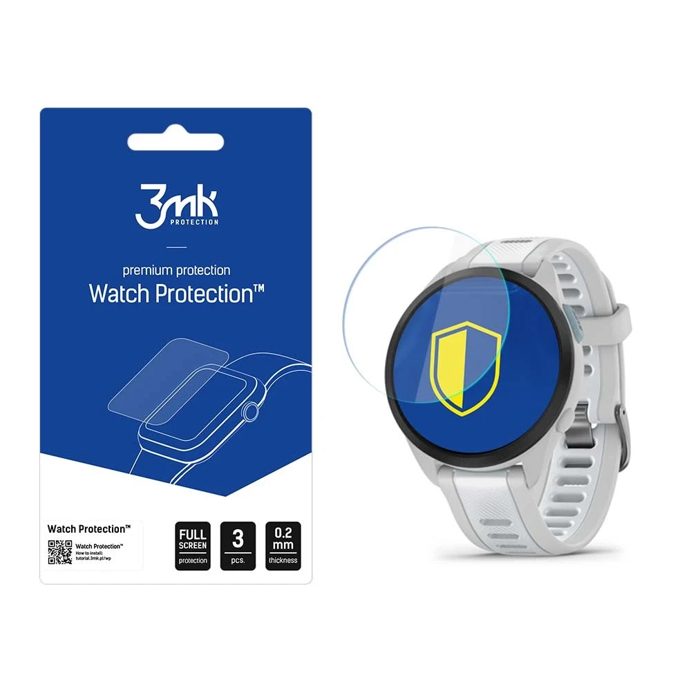 3mk Watch Protection™ hibridinis stiklas v. FlexibleGlass Lite Garmin Forerunner 165