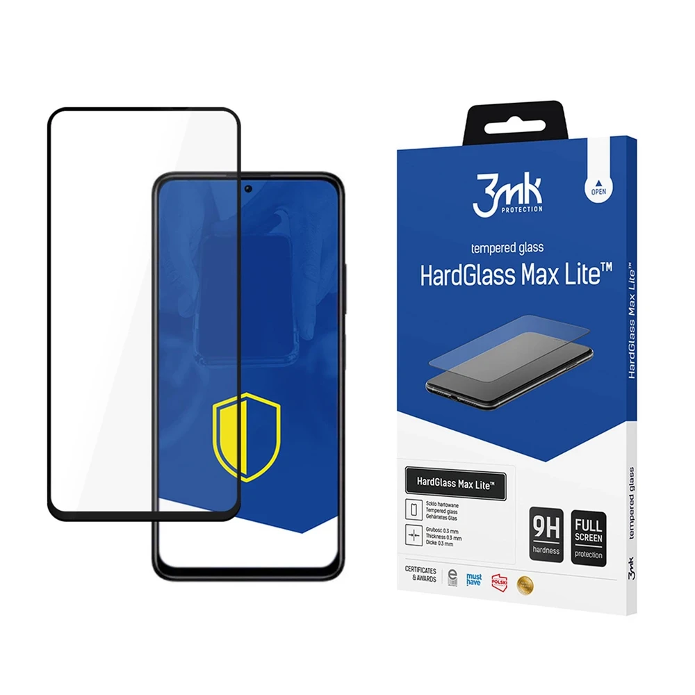 LCD apsauginis stikliukas 3mk Hard Glass Max Lite Xiaomi Redmi Note 11T 5G/Poco M4 Pro 5G/Note 11 5G (China) juodas