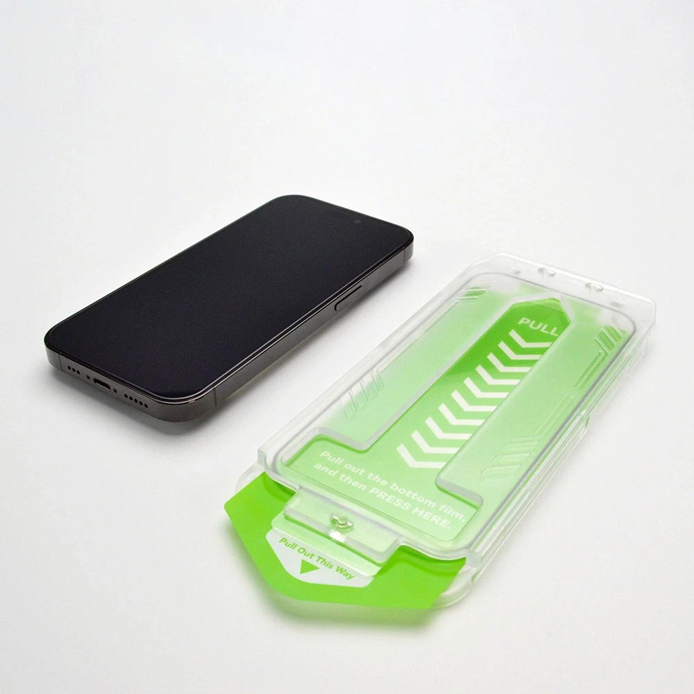 9H apsauginis stiklas with mounting frame iPhone 14 Plus Wozinsky Premium Glass – juodas