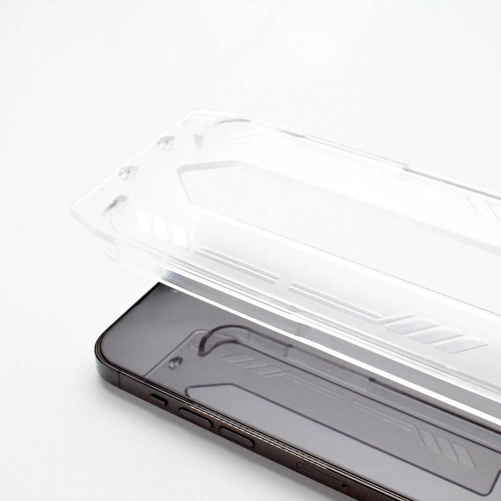 9H apsauginis stiklas with mounting frame iPhone 14 Plus Wozinsky Premium Glass – juodas
