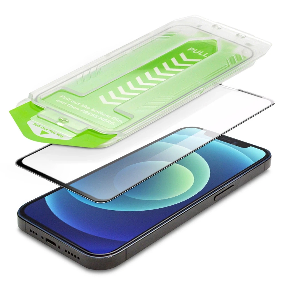 9H apsauginis stiklas with mounting frame iPhone 14 Plus Wozinsky Premium Glass – juodas