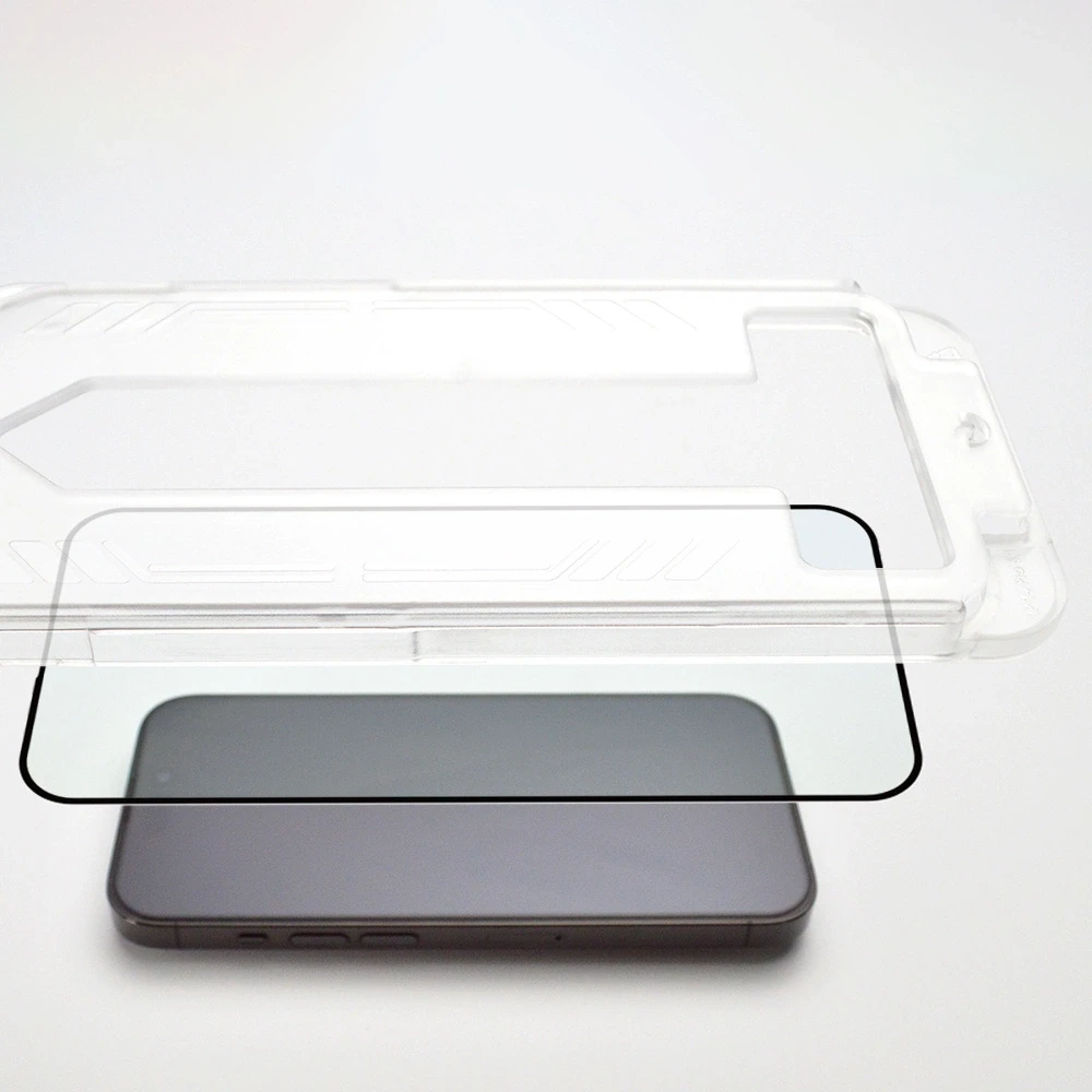 9H apsauginis stiklas with mounting frame iPhone 14 Plus Wozinsky Premium Glass – juodas