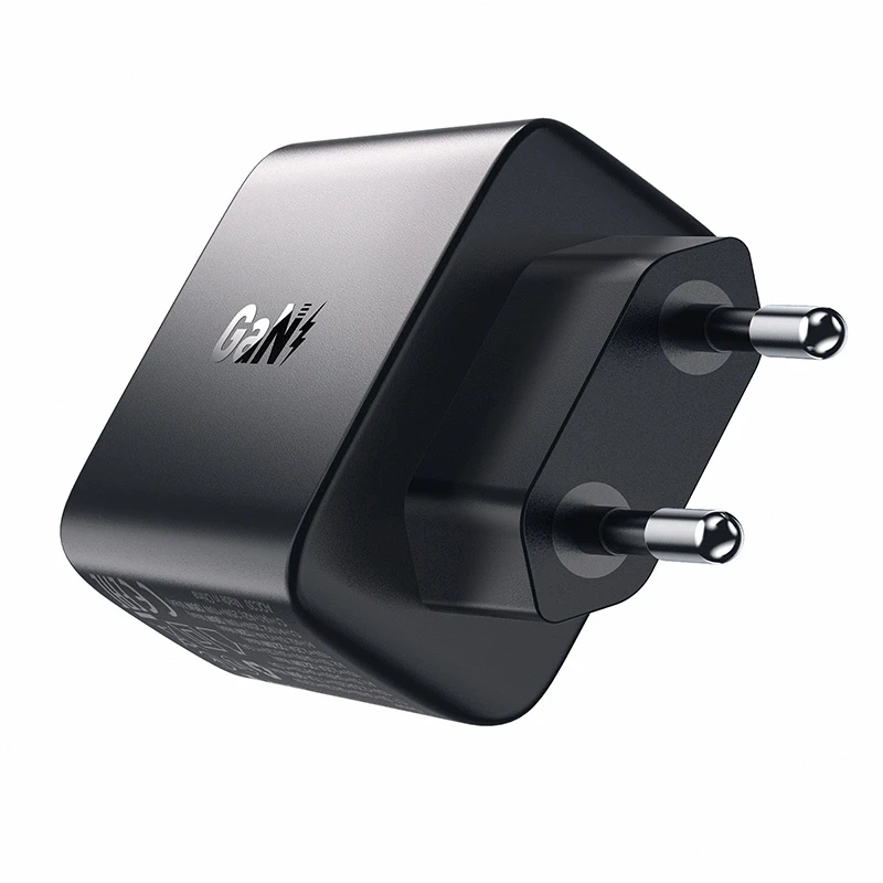 Sieninis įkroviklis Acefast A57 GaN 2xUSB-A+USB-C PD35W EU (juodas)