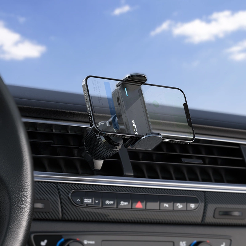 Acefast automobilinis telefono laikiklison the ventilation grille juodas (D9 juodas)