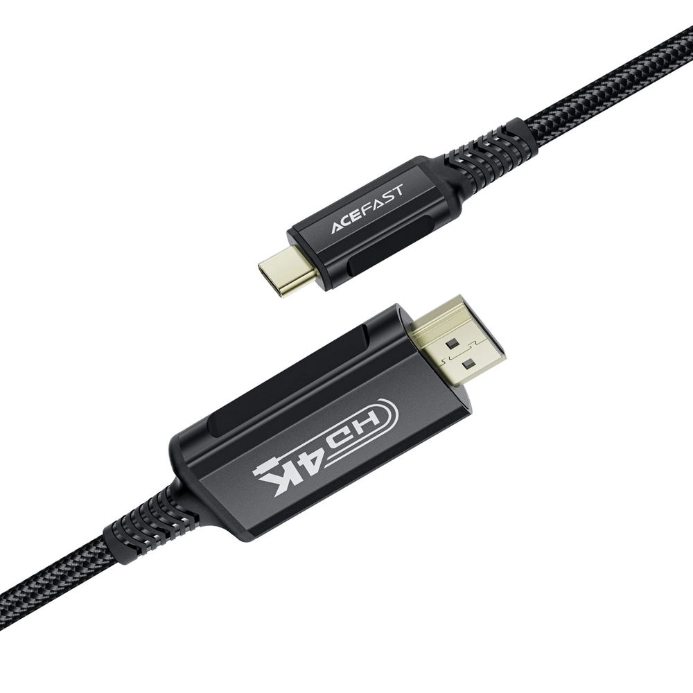Kabelis Acefast C1-10 USB-C to HDMI 1.8m juodas