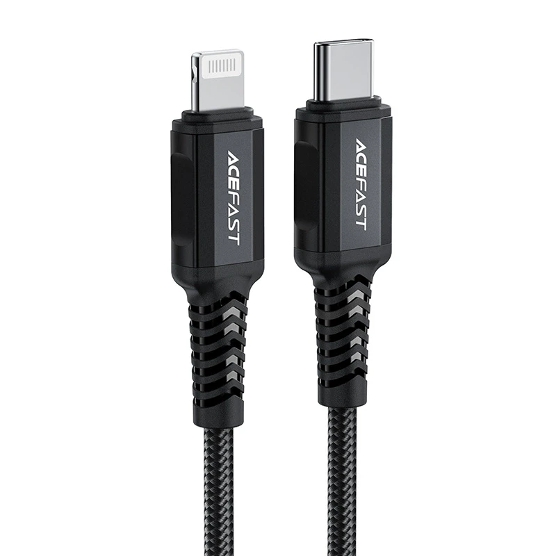 USB laidas Acefast C4-01 MFi PD30W USB-C to Lightning 1.8m juodas