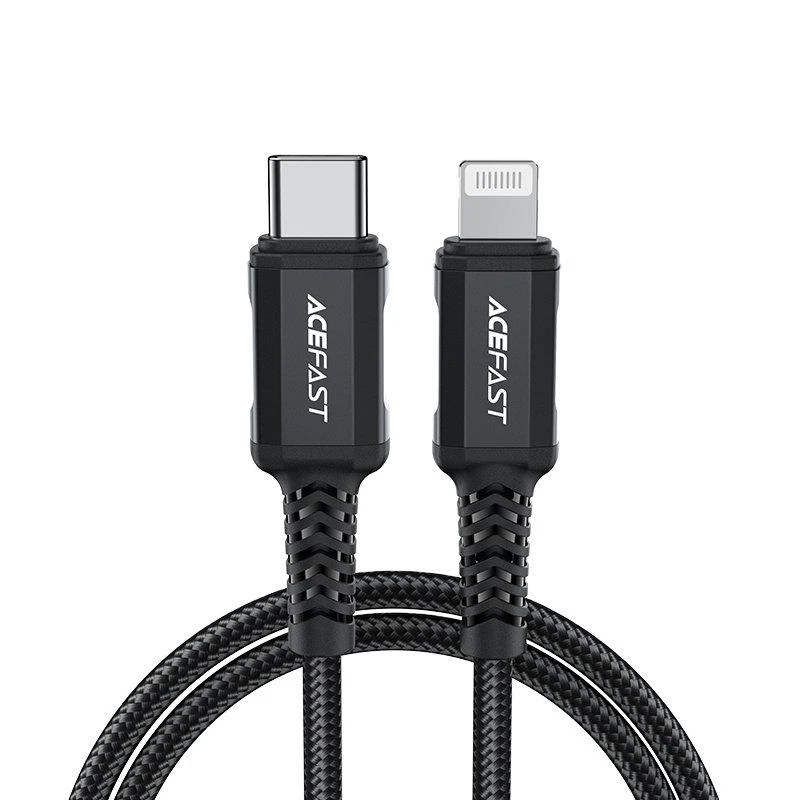USB laidas Acefast C4-01 MFi PD30W USB-C to Lightning 1.8m juodas