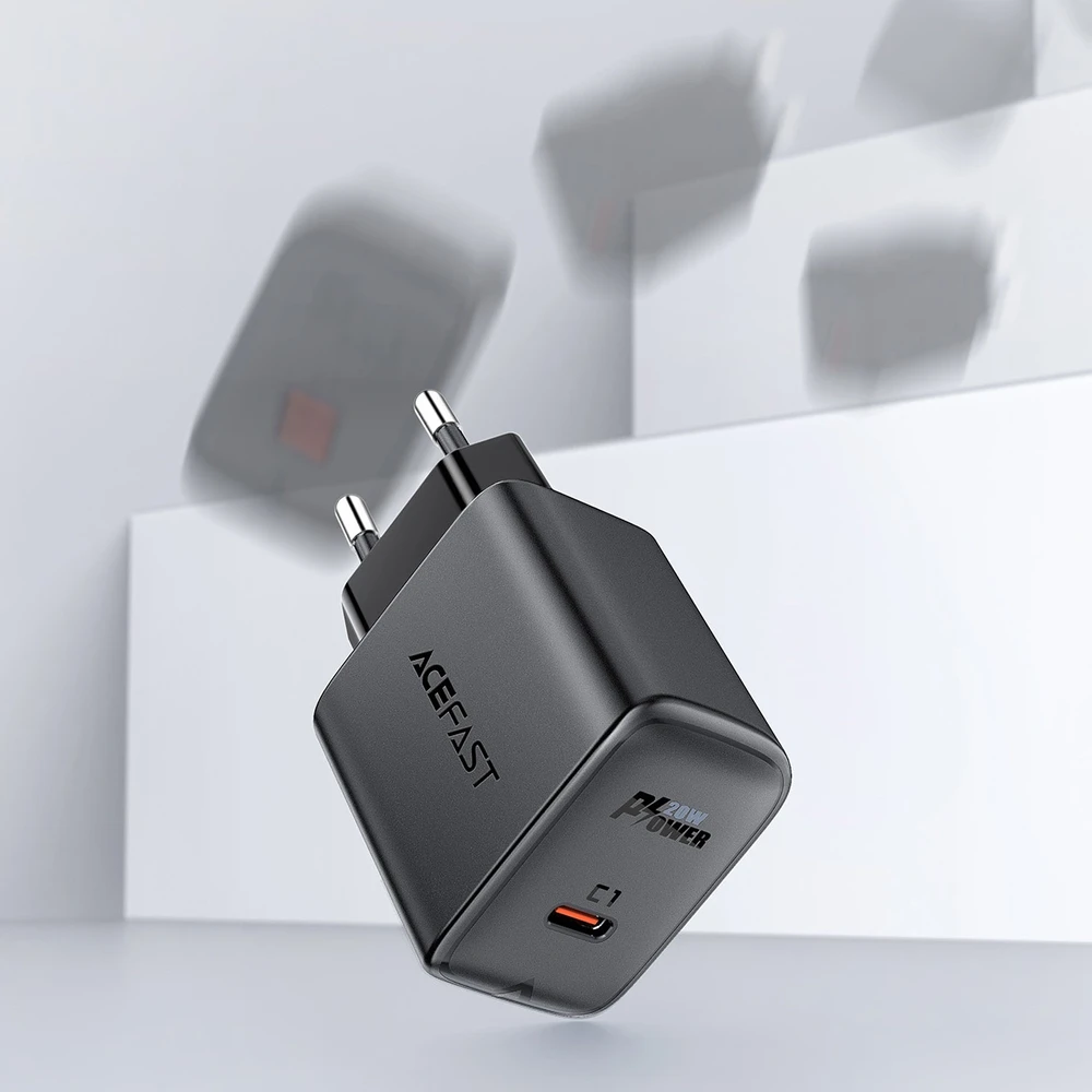Įkroviklis Acefast A1 PD20W USB-C juodas