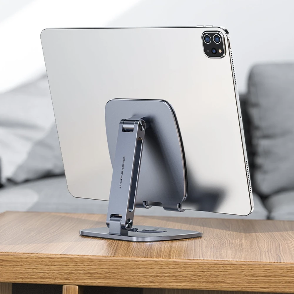 Acefast foldable stovas / telefono laikiklis pilkos spalvos (E13)