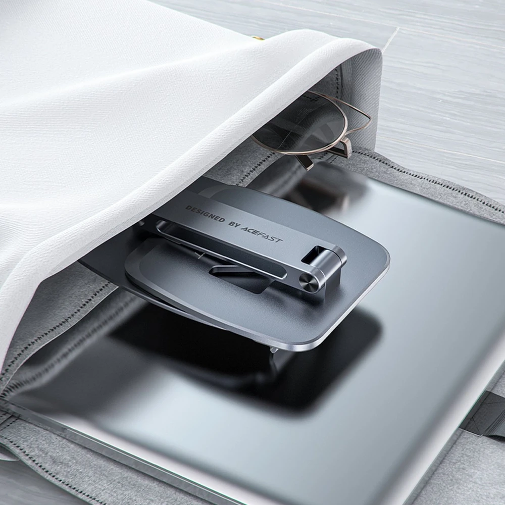 Acefast foldable stovas / telefono laikiklis pilkos spalvos (E13)